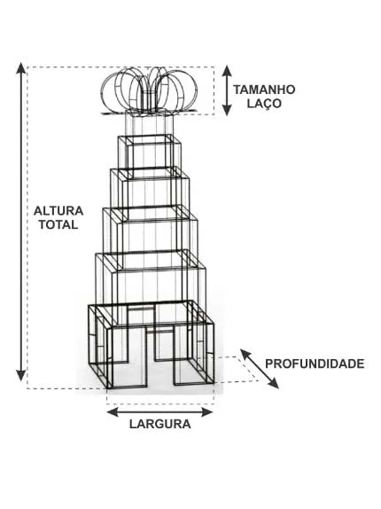 Desenho Técnico da Árvore de Natal