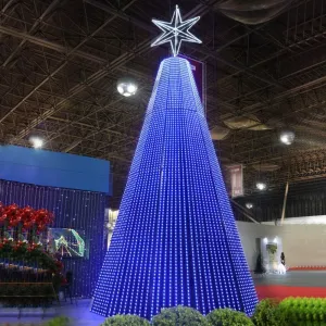 Árvore de Natal Luminosa Gigante LED Fabricada em Estrutura Metálica - Pixel LED