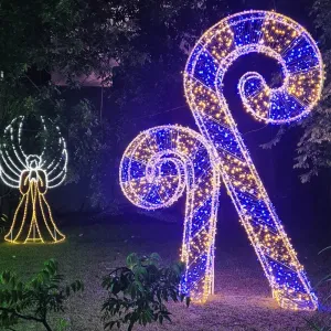 Figura de Natal Luminosa - Bengalas Natalinas 3D