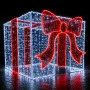 Figura de Natal Luminosa com Entrada - Caixa de Presente 3D