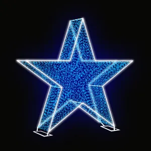 Figura de Natal Luminosa - Estrela Gigante 3D
