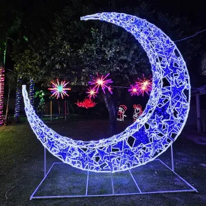 Figura de Natal Luminosa - Lua Gigante 3D