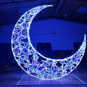 Figura de Natal Luminosa - Lua Gigante 3D