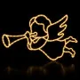 Figura de Natal Luminosa para Poste - Anjo Musical