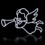 Figura de Natal Luminosa para Poste - Anjo Musical