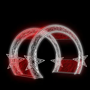 Figura de Natal Luminosa Portal - Star 3D