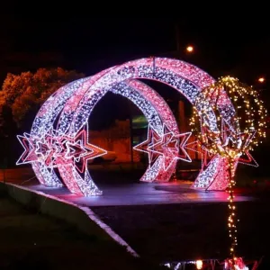 Figura de Natal Luminosa Portal - Star 3D