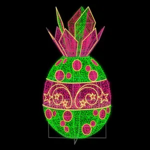 Figura de Páscoa Luminosa - Ovo de Páscoa 3D Glamour