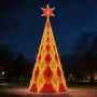Árvore de Natal Luminosa Gigante LED Fabricada em Estrutura Metálica - Árvore de Natal Turmalina