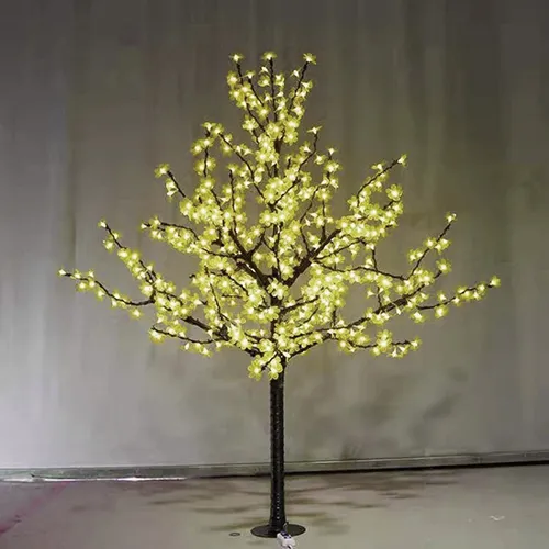 Arvore de Natal Cerejeira com 384 Led Fixo Branco Quente 2,3 Metros Bivolt