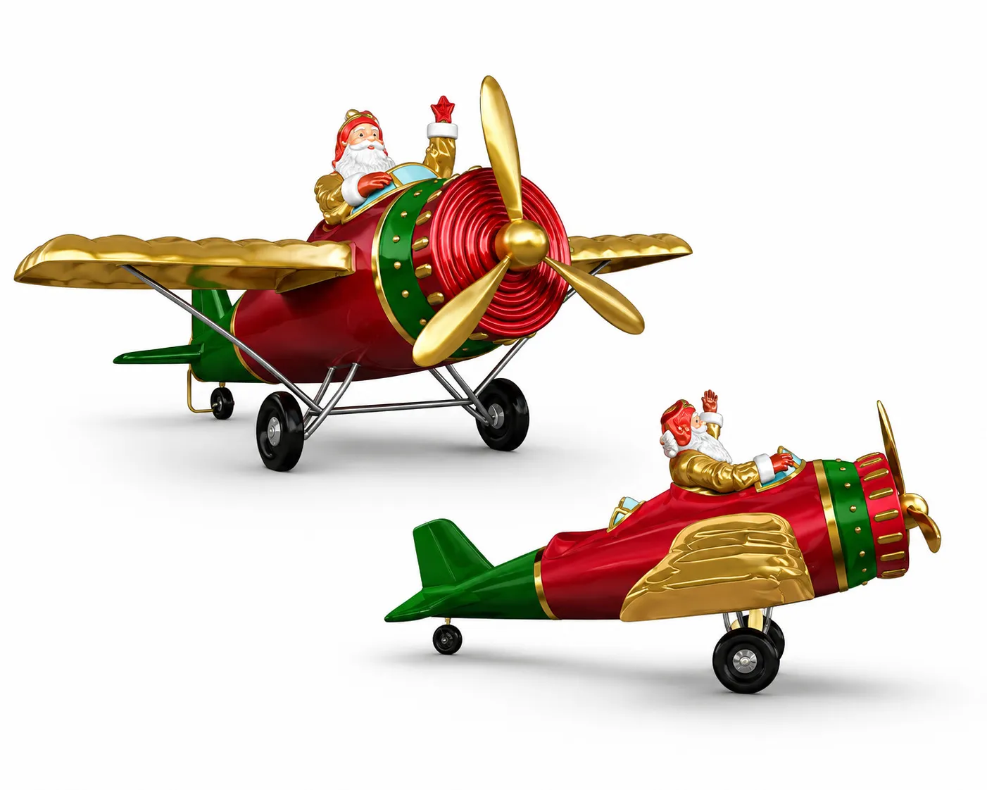Figura de Fibra - Avião do papai Noel