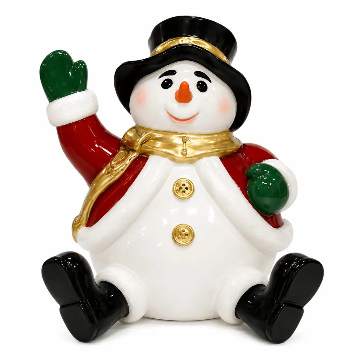 Figura de Fibra - Boneco de neve Grande