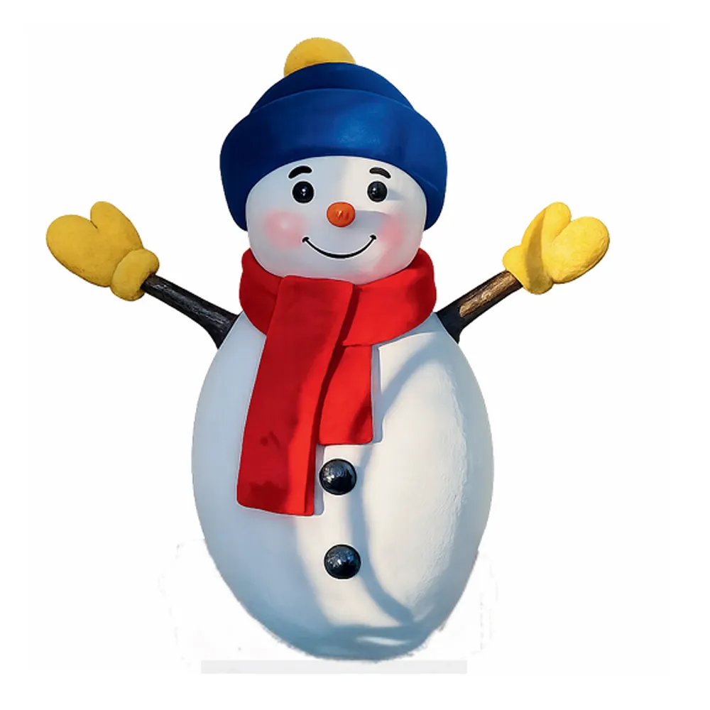 Figura de Fibra - Boneco de neve modular