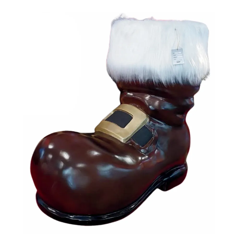 Figura de Fibra - Bota do Noel decorada
