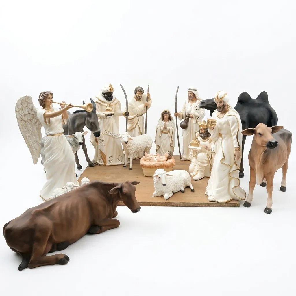 Figura de Fibra - Presépio Branco CND