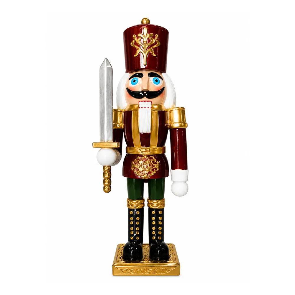 Figura de Fibra - Quebra Nozez com espada