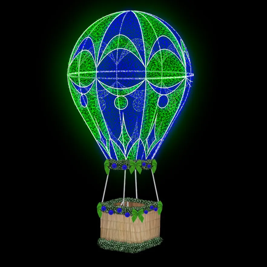 Figura de Natal Luminosa - Balão 3D Interativo Pequeno