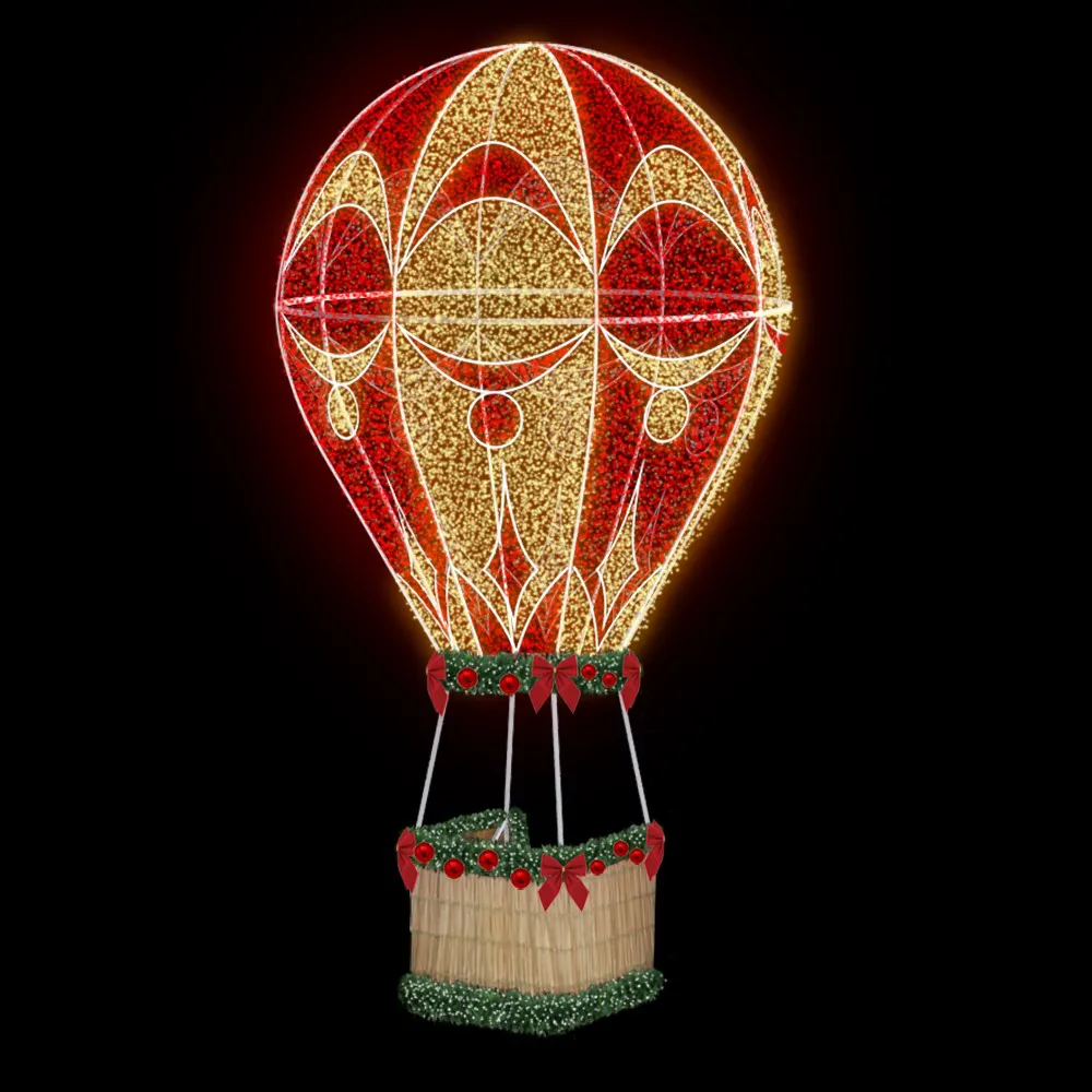 Figura de Natal Luminosa - Balão 3D Interativo Grande
