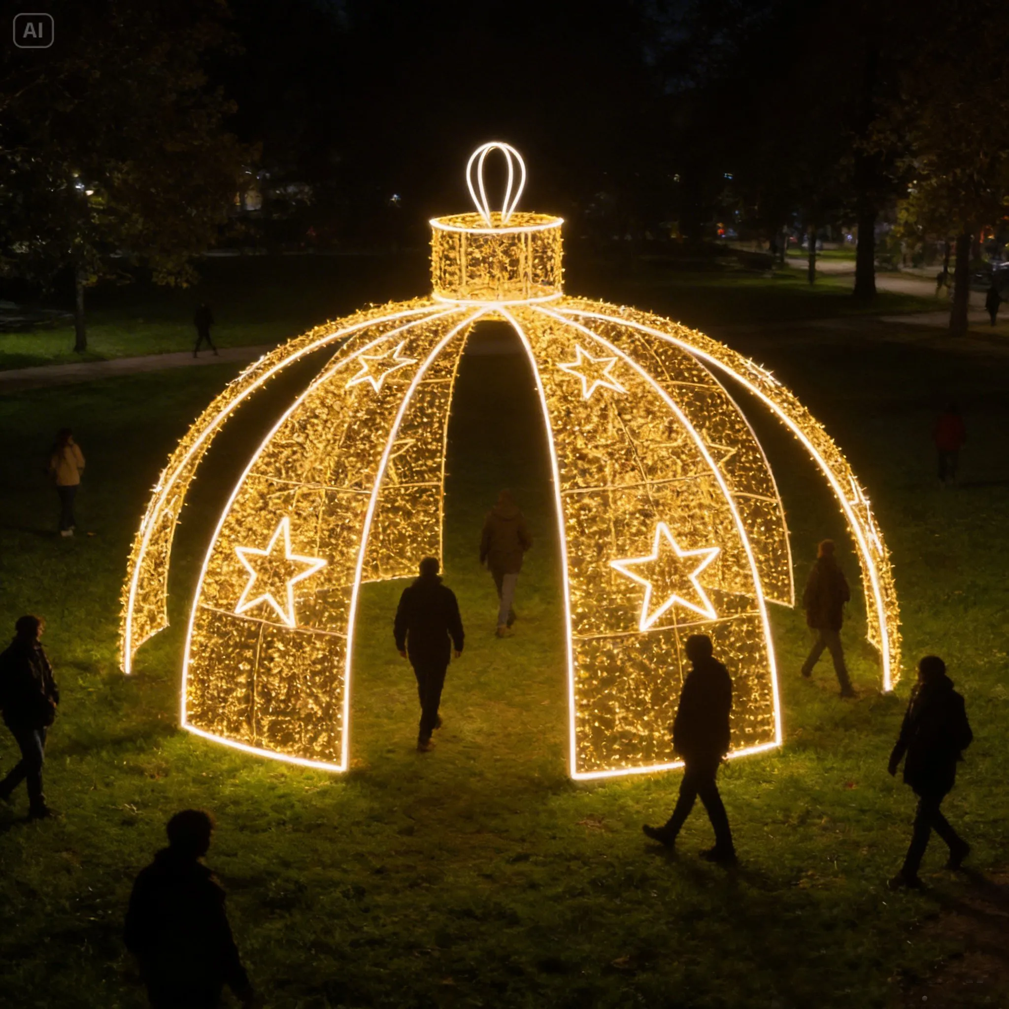 Figura de Natal Luminosa - Cúpula de Luz Gigante