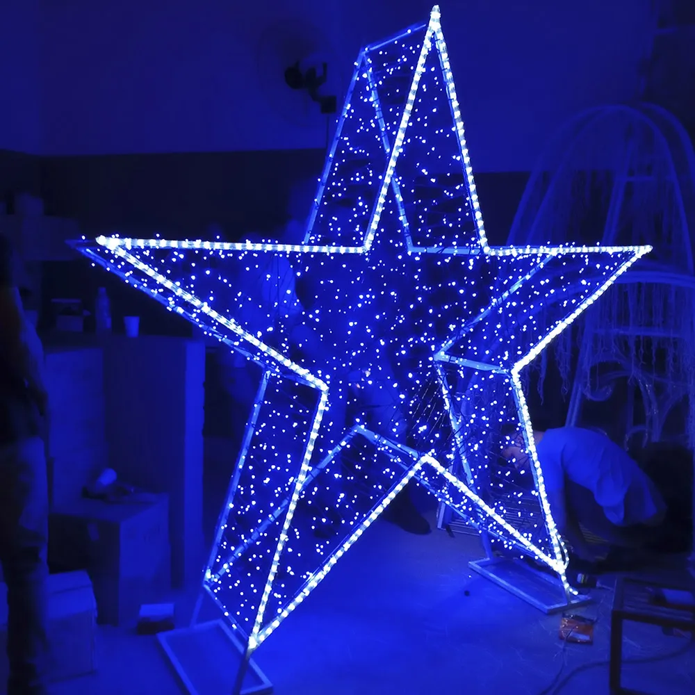 Figura de Natal Luminosa - Estrela Gigante 3D