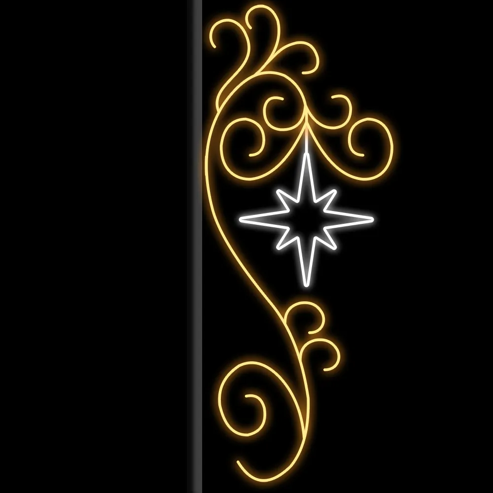 Figura de Natal Luminosa - Estrela Flash