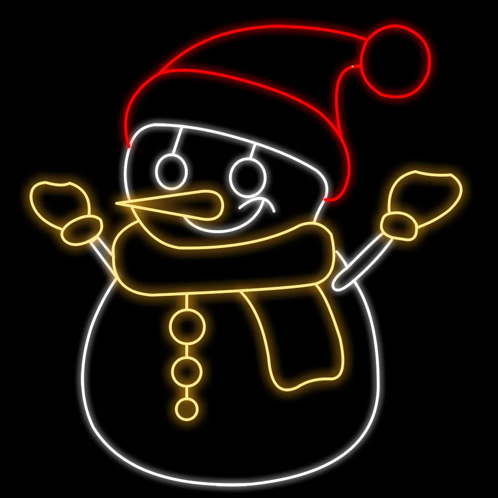 Figura de Natal Luminosa - Boneco de Neve Frost