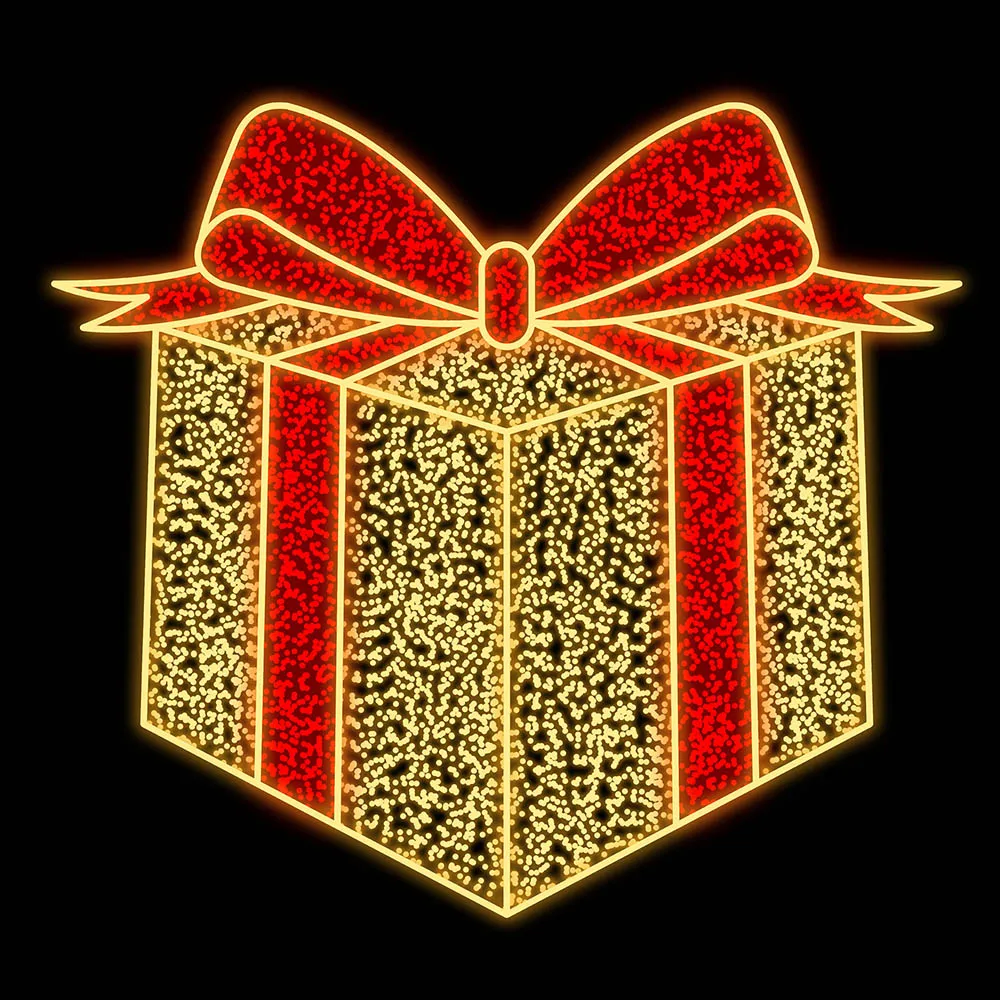 Figura de Natal Luminosa - Presente de Natal