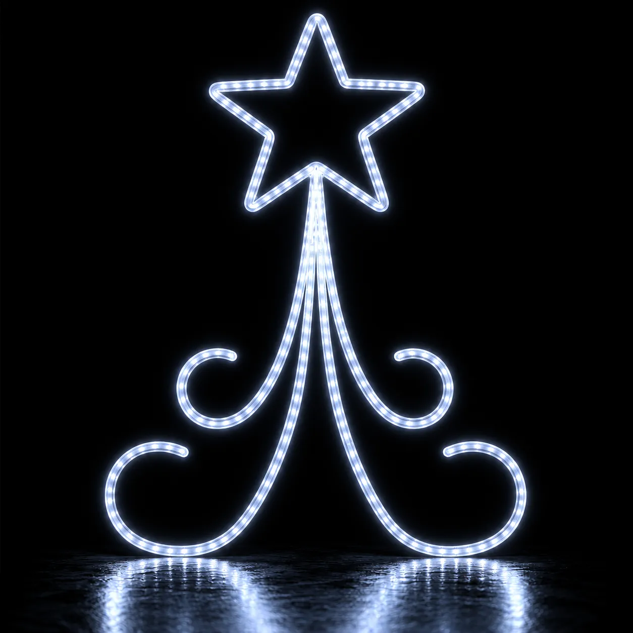 Figura de Natal Luminosa para Jardim e Fachada - 1 Estrela 2D