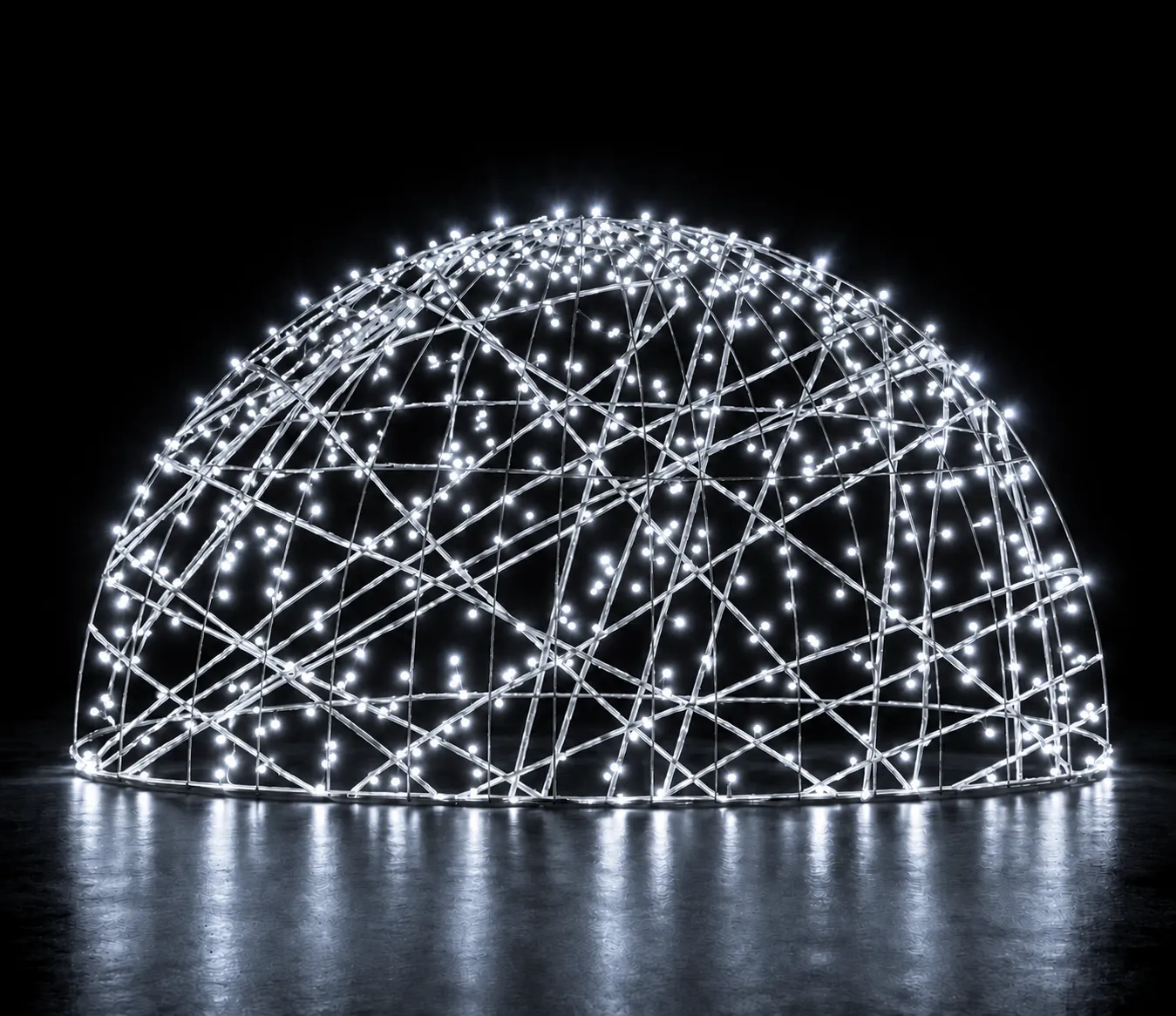 Figura de Natal Luminosa para Jardim e Fachada - Esfera Iluminada