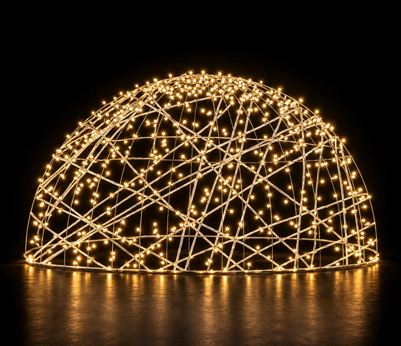 Figura de Natal Luminosa para Jardim e Fachada - Esfera Iluminada