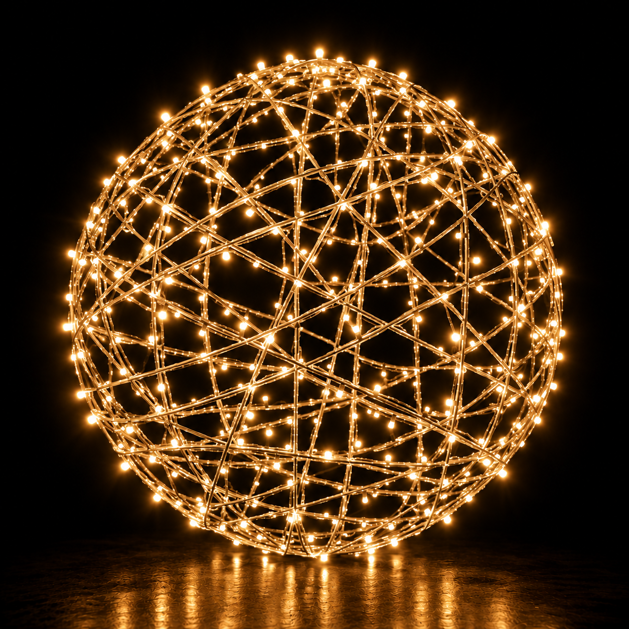 Figura de Natal Luminosa para Jardim e Fachada - Esfera Iluminada
