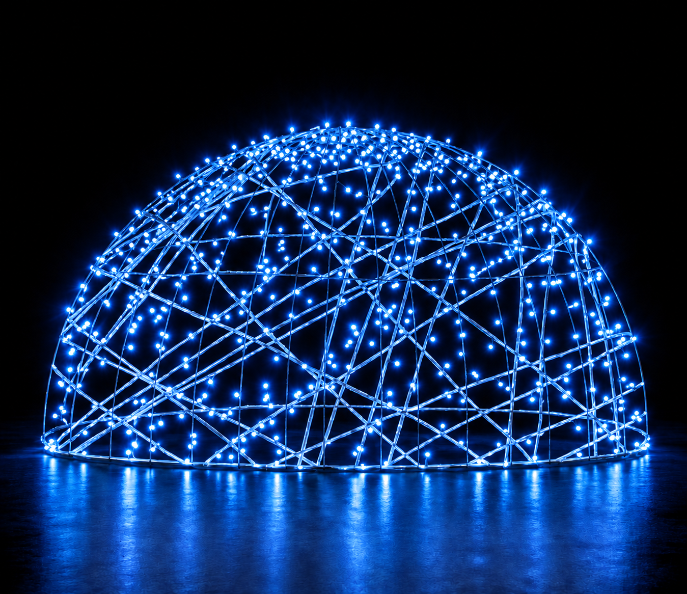 Figura de Natal Luminosa para Jardim e Fachada - Esfera Iluminada