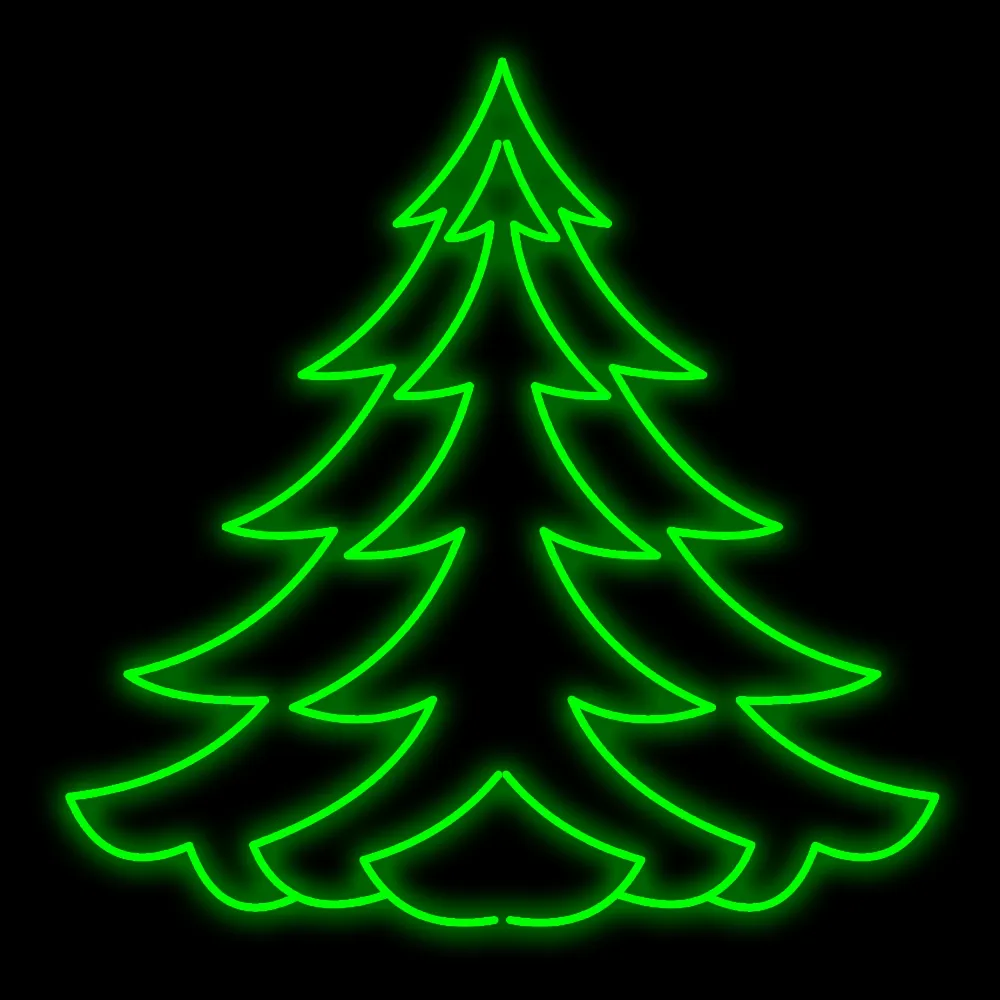 Figura de Natal Luminosa para Jardim e Fachada - Pinheiro