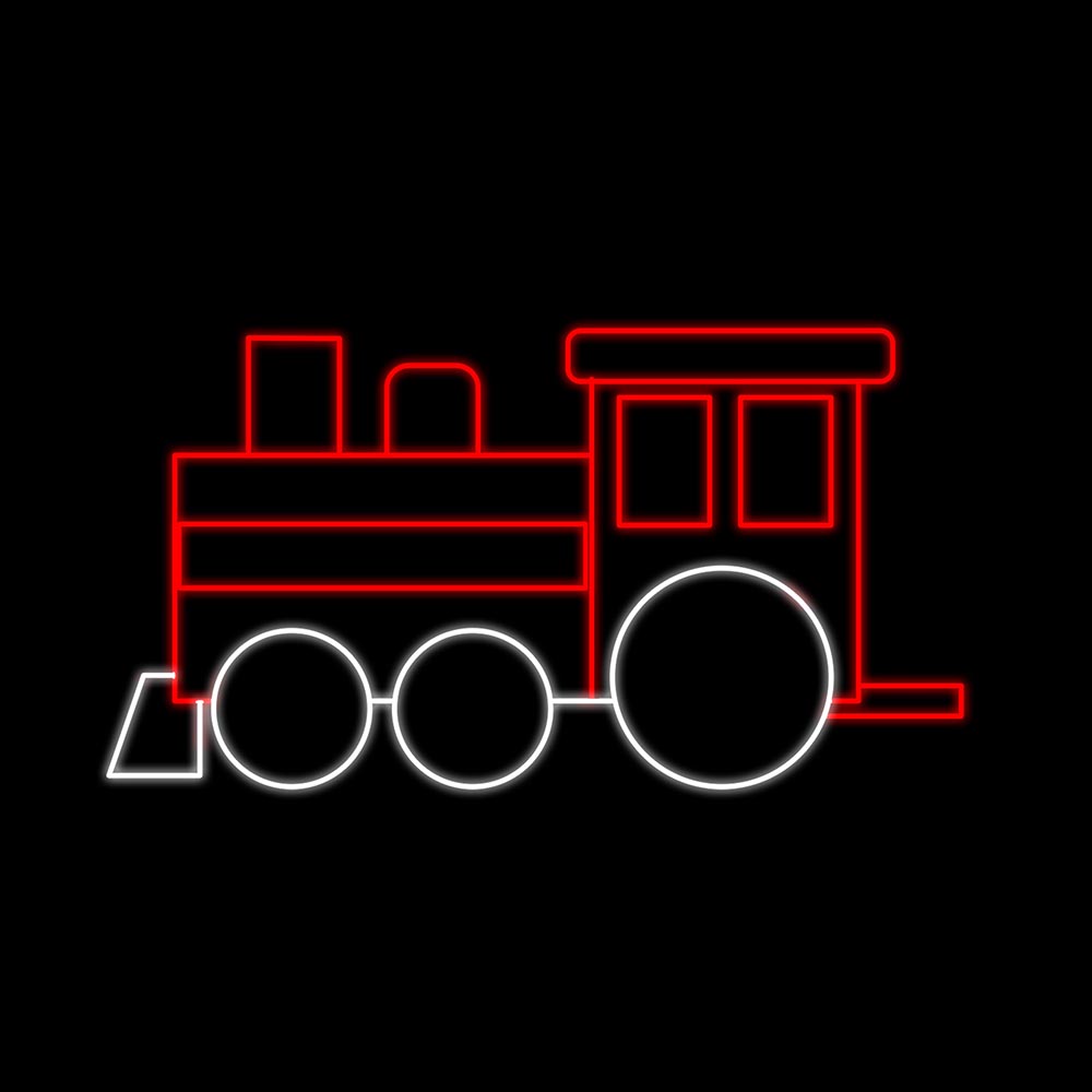 Figura de Natal Luminosa para Jardim e Fachada - Trem Natalino