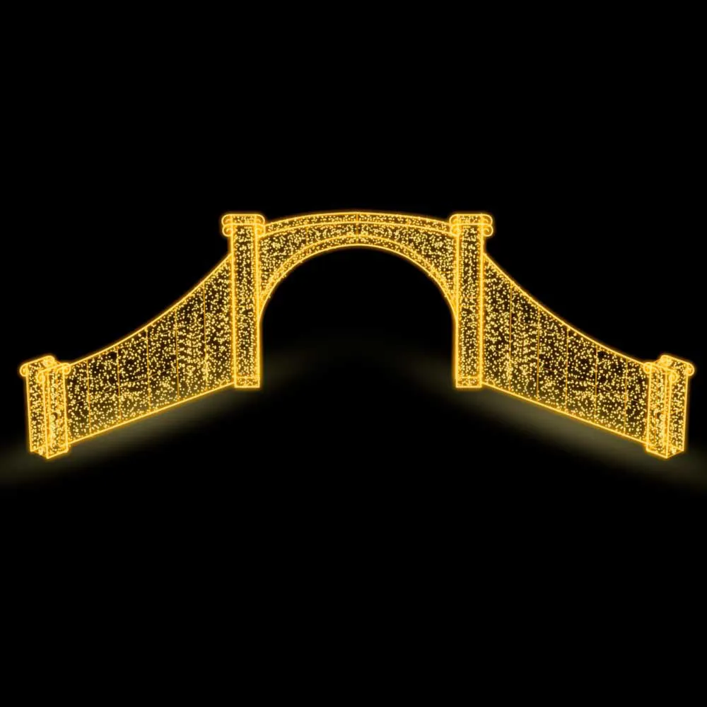 Figura de Natal Luminosa para Piso - Pórtico Imperial Glamour Led 3D