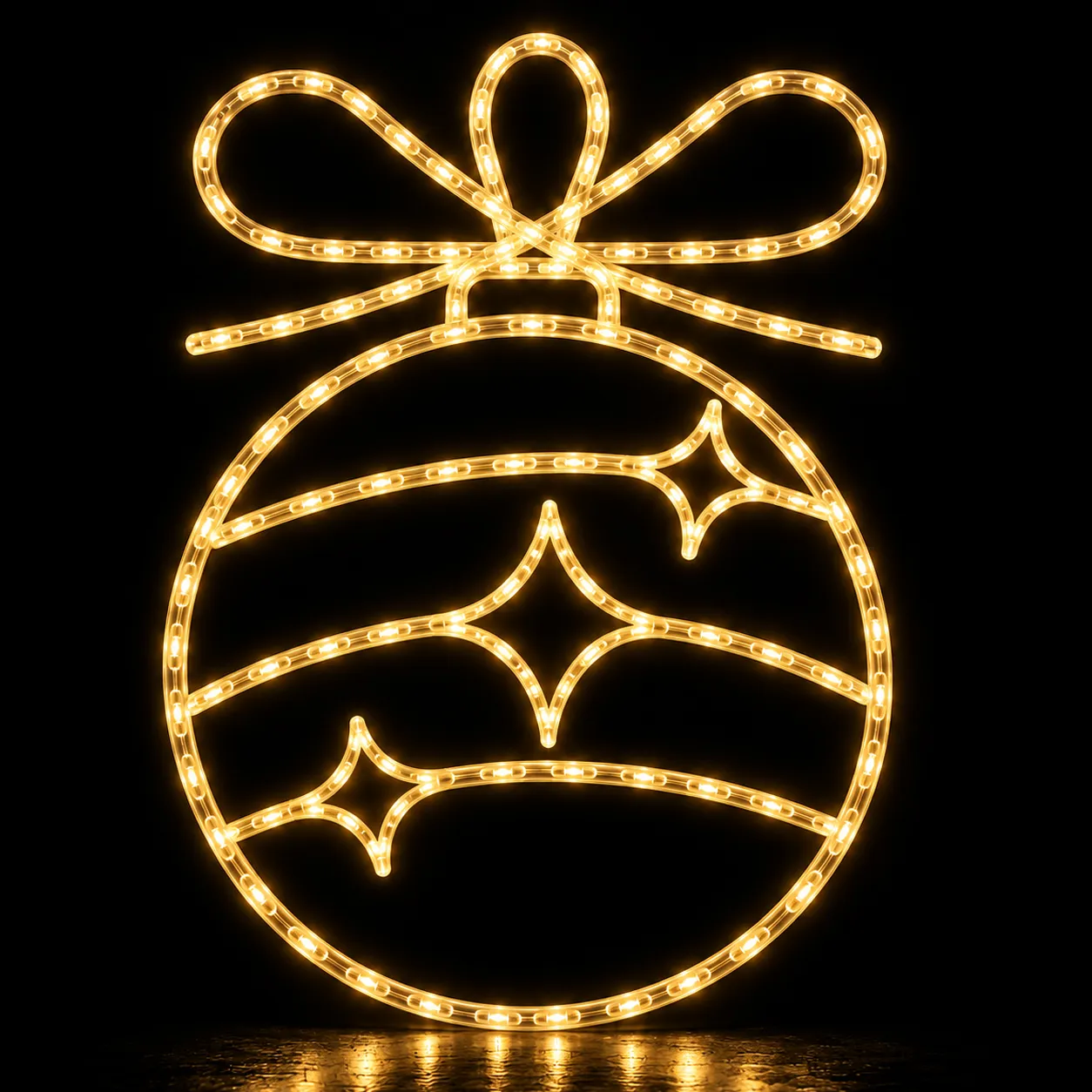 Figura de Natal Luminosa para Poste - Bola de Natal Flash
