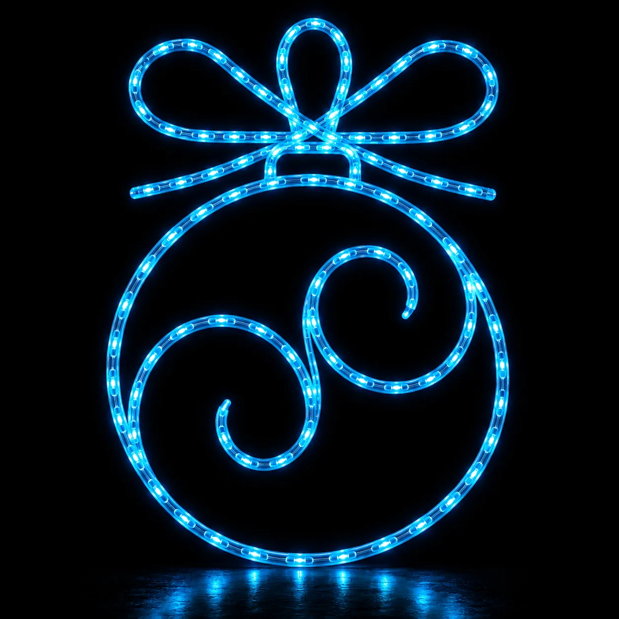 Figura de Natal Luminosa para Poste - Bola de Natal Ornament