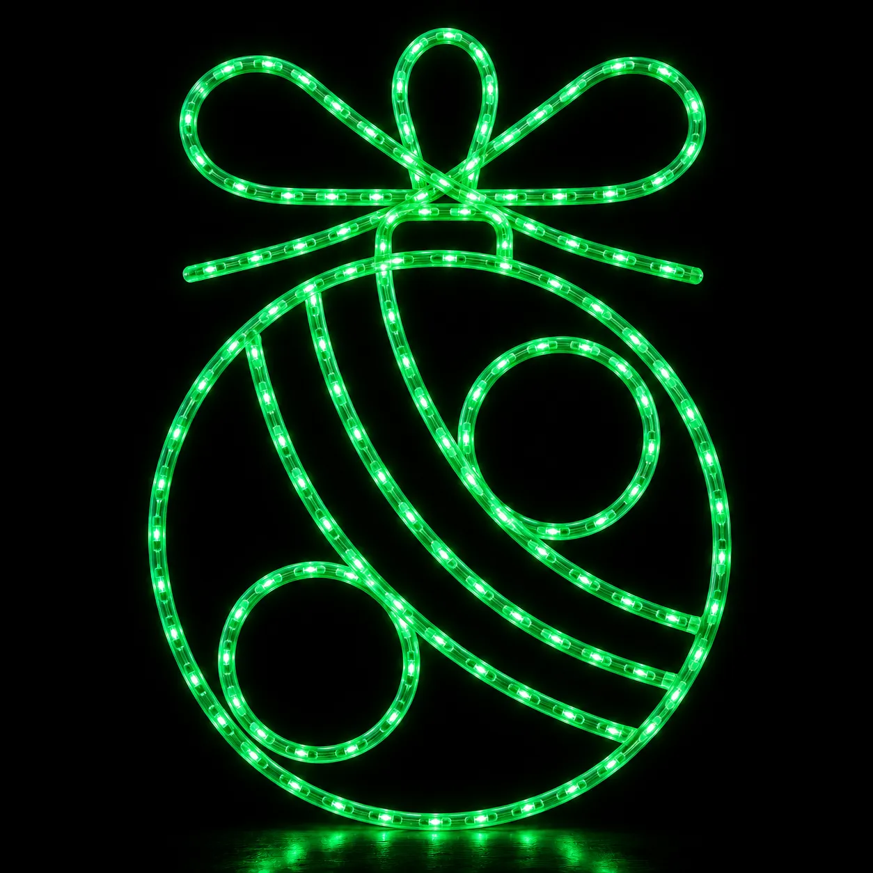 Figura de Natal Luminosa para Poste - Bola de Natal Linhas