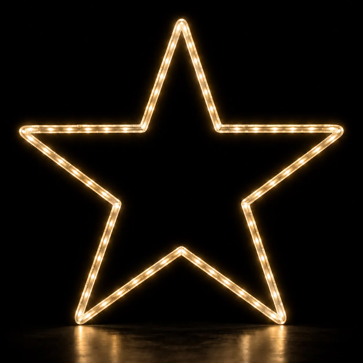 Figura de Natal Luminosa para Poste - Estrela 5 Pontas 100cm