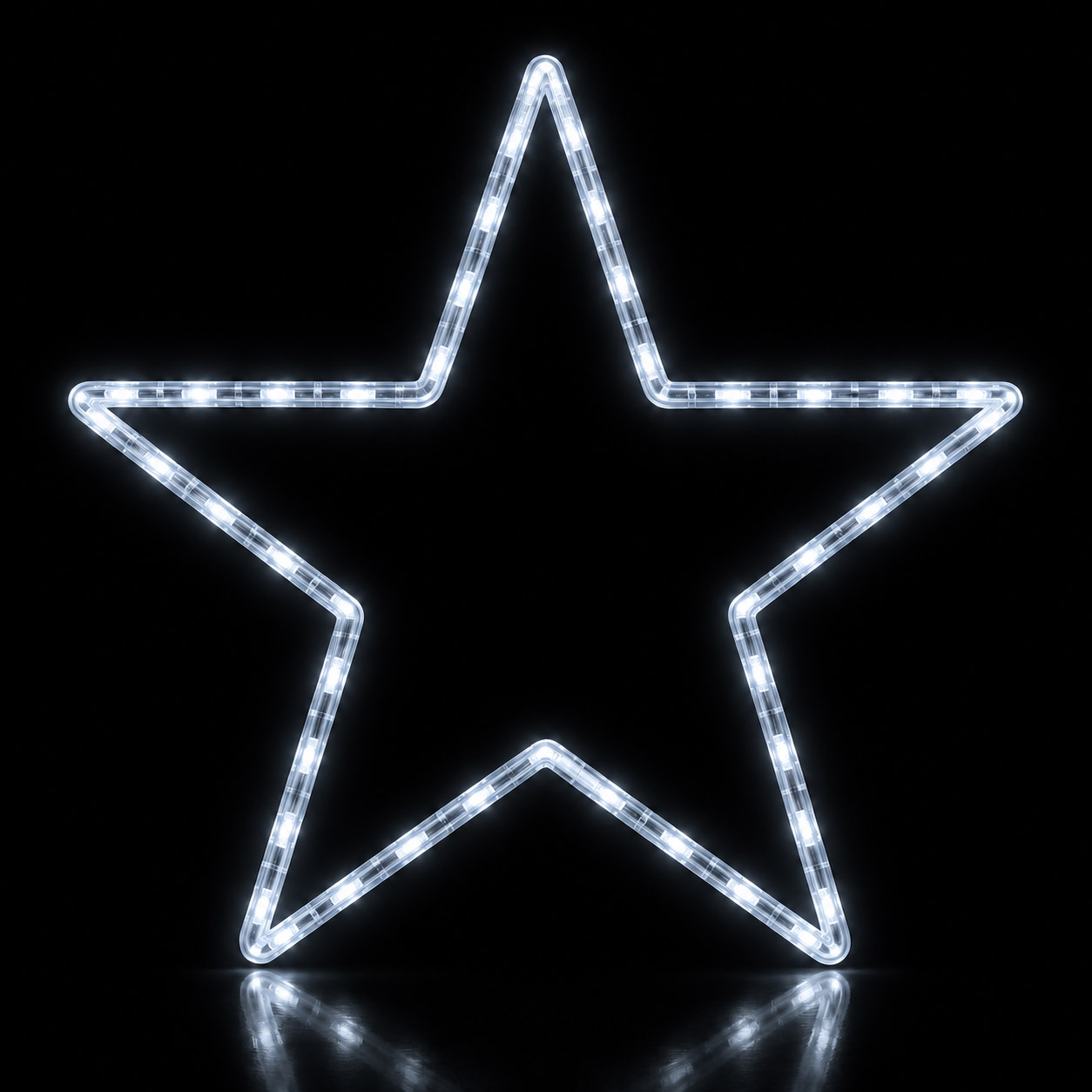 Figura de Natal Luminosa para Poste - Estrela 5 Pontas 100cm