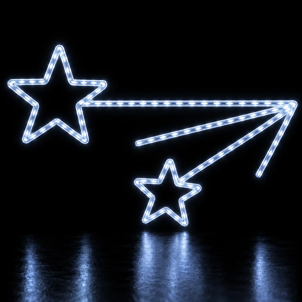 Figura de Natal Luminosa para Poste - Estrela Flash