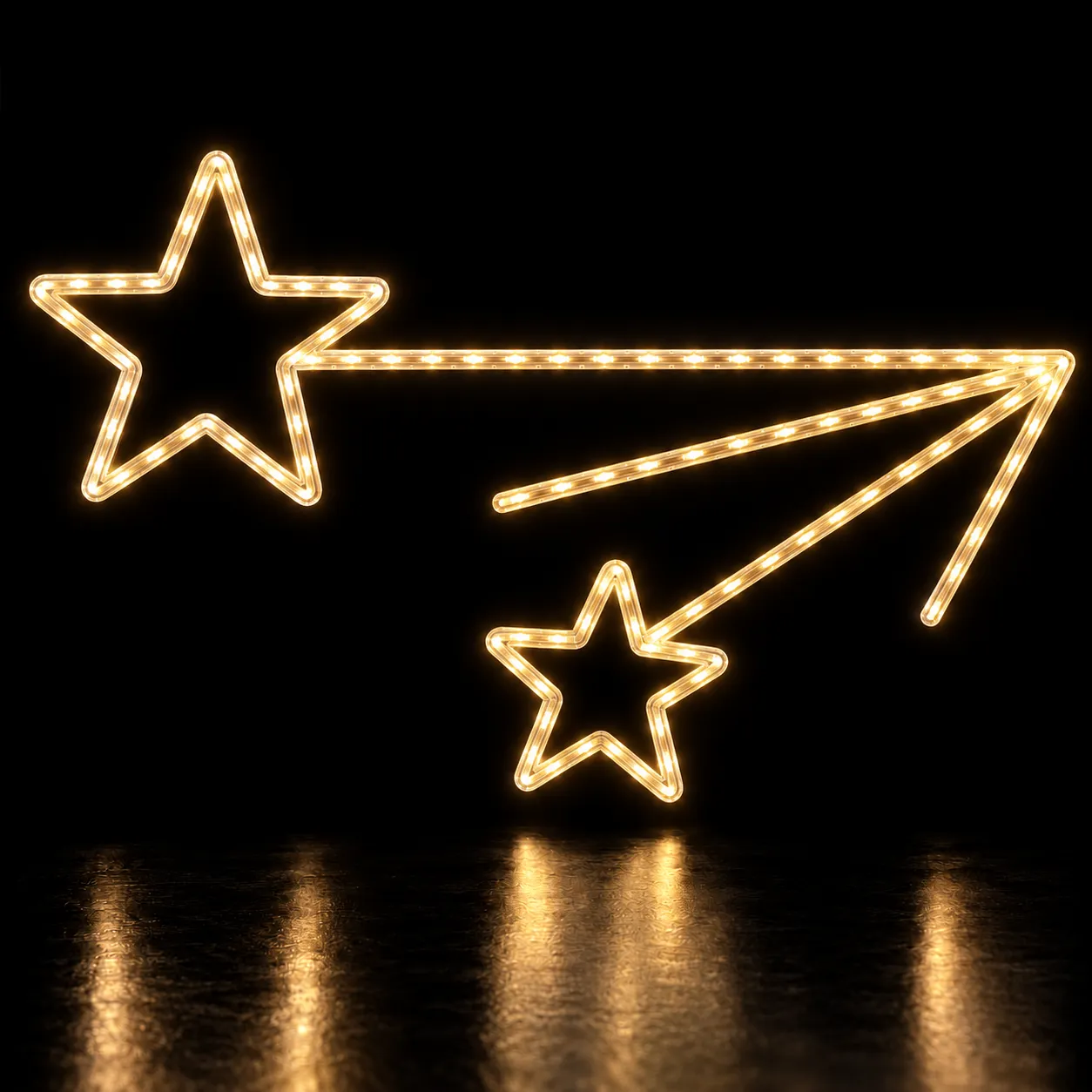 Figura de Natal Luminosa para Poste - Estrela Flash