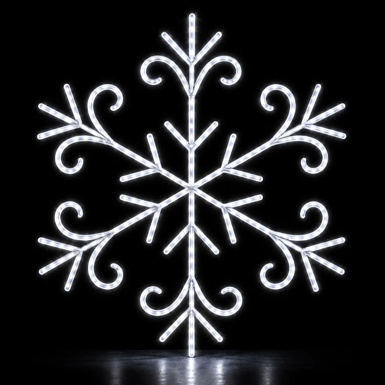 Figura de Natal Luminosa para Poste - Floco de Neve