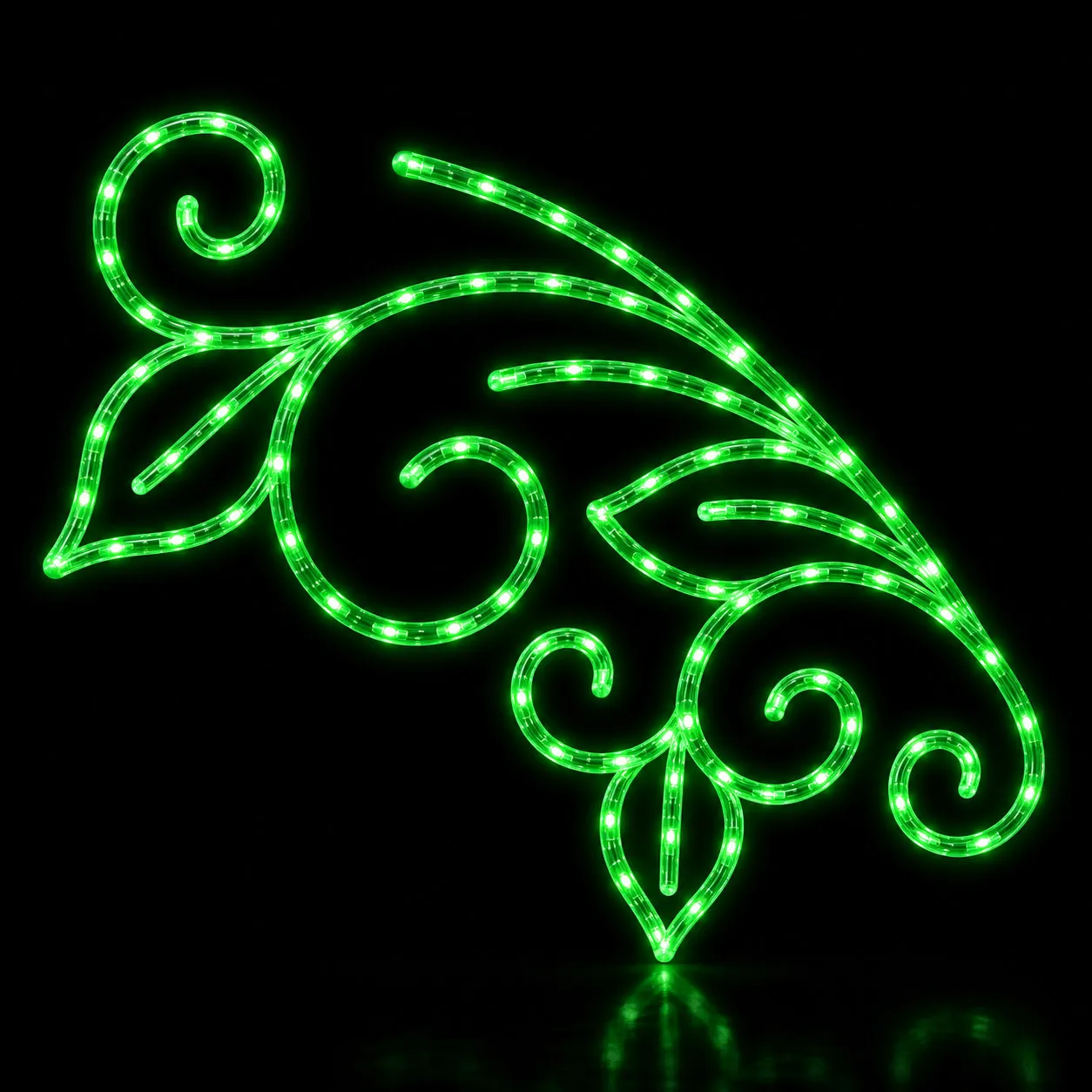 Figura de Natal Luminosa para Poste - Galhos e Folhas