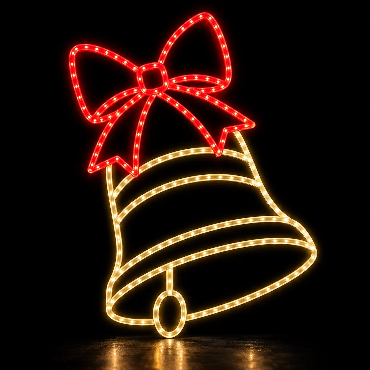 Figura de Natal Luminosa para Poste - Sino de Natal