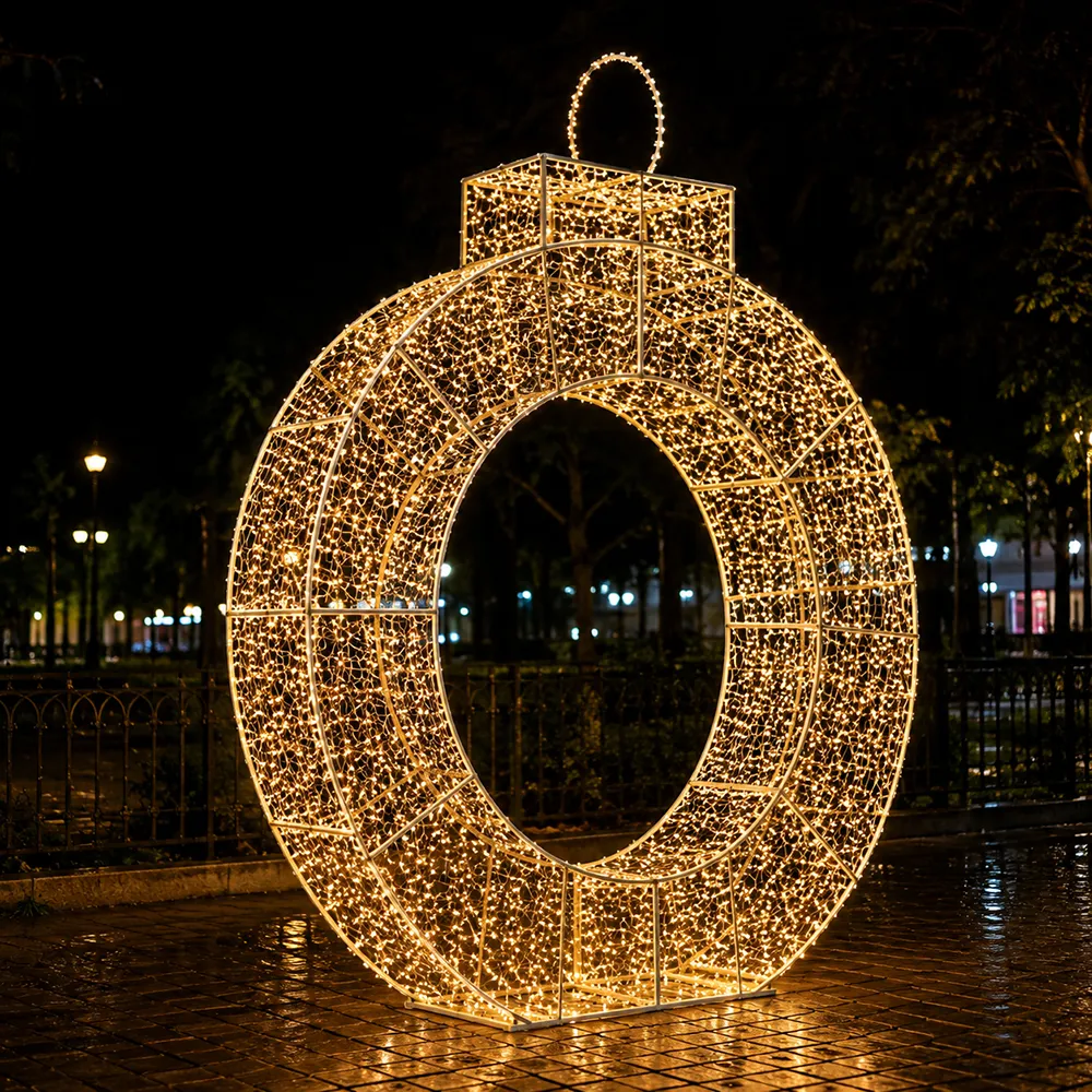 Figura de Natal Luminosa - Pingente de 3 Bolas