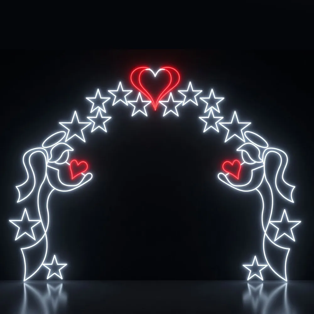 Figura de Natal Luminosa - Portal Love Angels