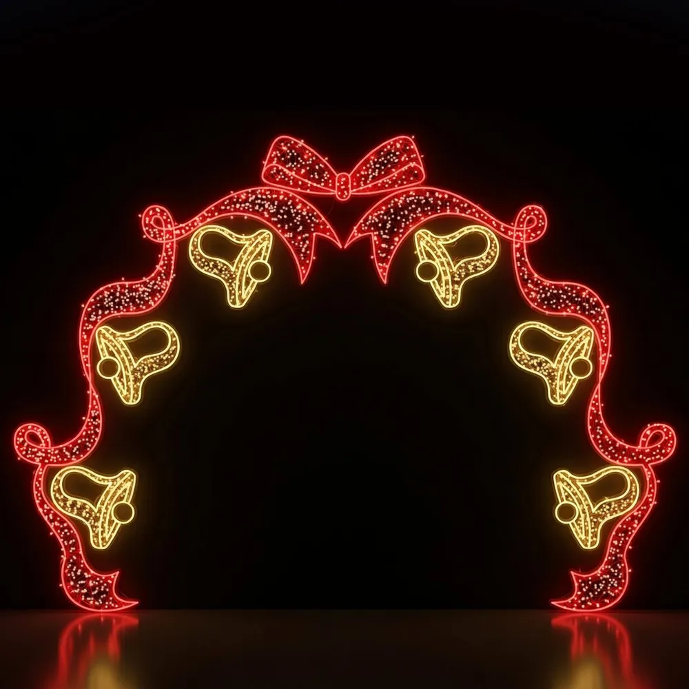 Figura de Natal Luminosa - Portal Luxury Bell