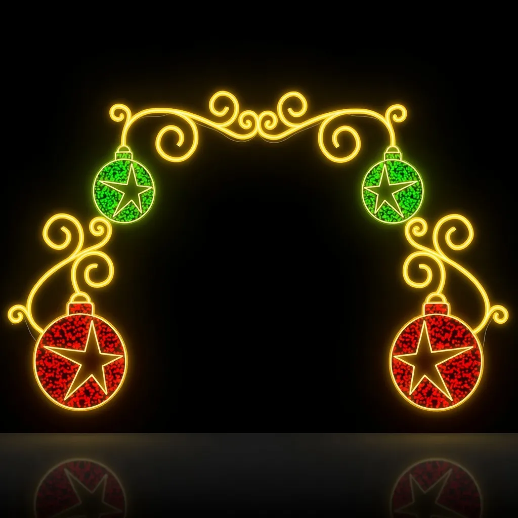 Figura de Natal Luminosa - Portal Star Ball