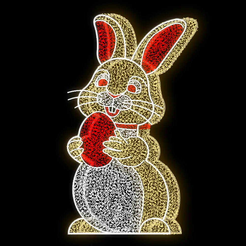 Figura de Páscoa Luminosa - Coelhinho Bobby
